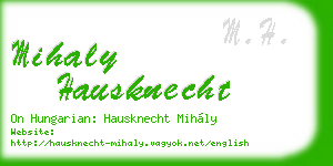 mihaly hausknecht business card