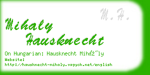mihaly hausknecht business card